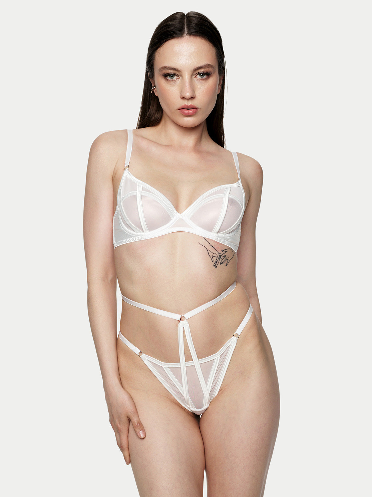 Candie Lingerie Set in White